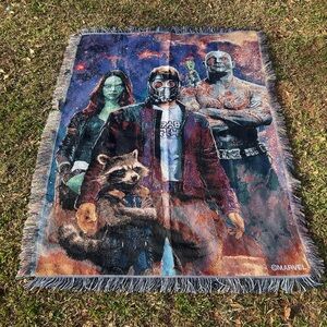 Marvel Guardians of the Galaxy Fringed Woven Throw Blanket